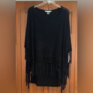 NWT Peter Nygard Black Poncho